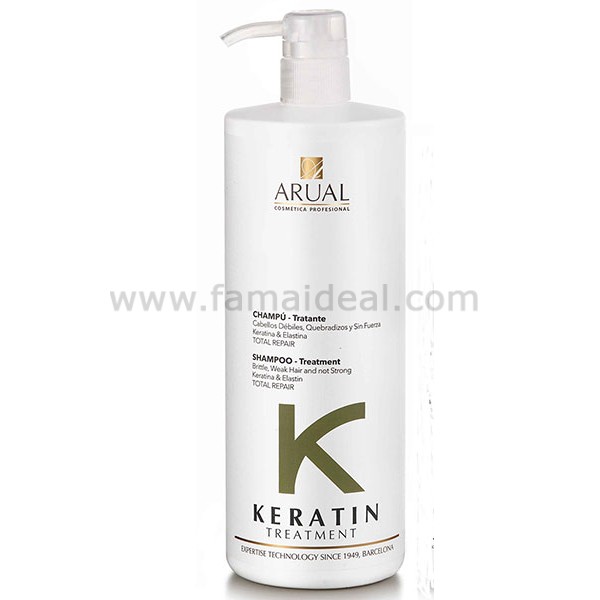 Arual Keratin Treatment Treating Shampoo Keratin Elastin
