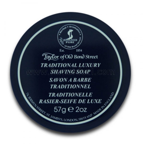 Taylor of Old Bond Street Traditional Luxury Shaving Soap in Travel Bowl  (57g)